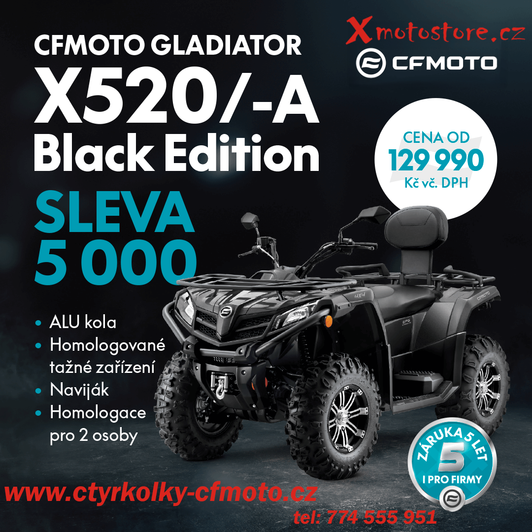 xmotostore-cz-sleva-na-ctyrkolku-levna-pracovni-ctyrkolka-cfmoto-gladiator-x520-kratka-dlouha-black-edition-praha-pribram-beroun-strakonice kopie